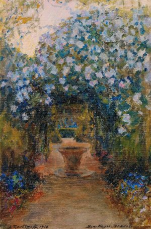 Path In The Ben Negro Park Oil painting by Alexandre Roubtzoff