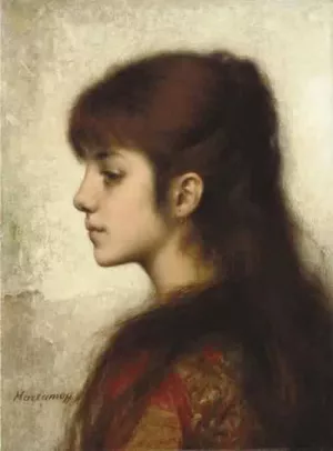 Contemplation by Alexei Harlamoff Oil Painting