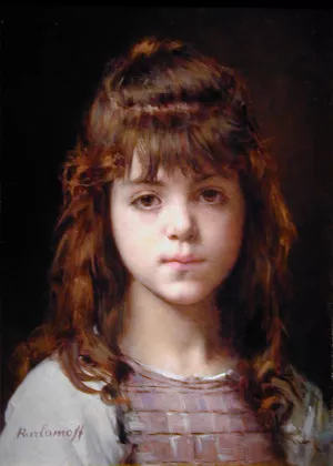 Mignon by Alexei Harlamoff - Oil Painting Reproduction