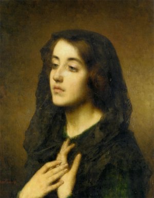 Modesty by Alexei Harlamoff Oil Painting