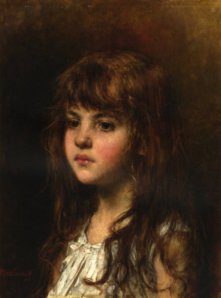 Sonia by Alexei Harlamoff - Hand-Painted Oil Painting Reproduction