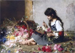 The Arrangement by Alexei Harlamoff Oil Painting