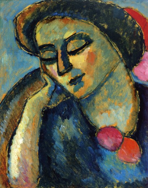 Main Product Photo of Blasse Bluten Painting by Alexei Jawlensky