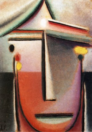 Head Abstract Oil painting by Alexei Jawlensky