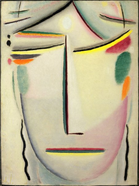 Heilandsgesicht: Kopf Lichte Ruhe by Alexei Jawlensky - Hand-Painted Oil Painting Reproduction