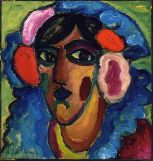 Infantin also known as Spaniard by Alexei Jawlensky Oil Painting