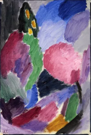 Large Variation: A Blowing Gale by Alexei Jawlensky - Oil Painting Reproduction