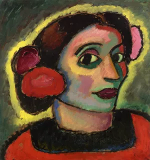 Spanish Woman Oil painting by Alexei Jawlensky