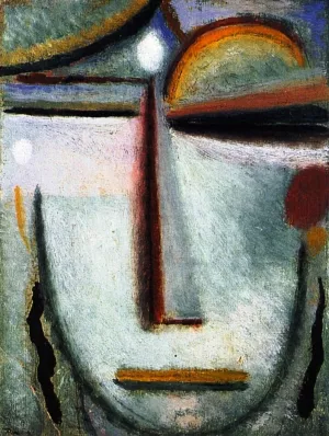 The Abstract Head 2 by Alexei Jawlensky - Oil Painting Reproduction