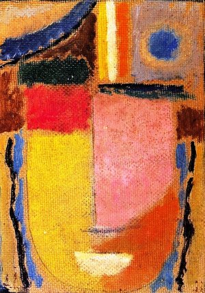 The Abstract Head 4 Oil painting by Alexei Jawlensky