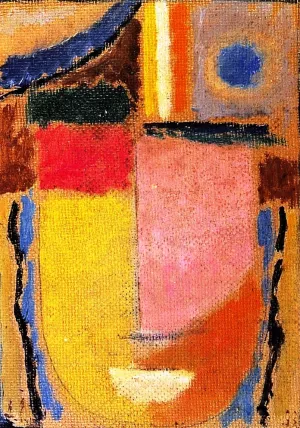 The Abstract Head 4 by Alexei Jawlensky - Oil Painting Reproduction