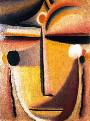 The Abstract Head 5 painting by Alexei Jawlensky