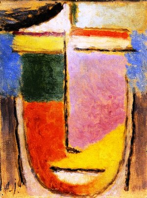 The Abstract Head 6 Oil painting by Alexei Jawlensky