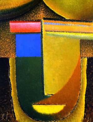 The Abstract Head 7 Oil painting by Alexei Jawlensky