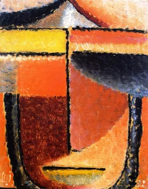 The Abstract Head by Alexei Jawlensky Oil Painting