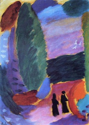 Variation uber ein Landschaftlicher Thema by Alexei Jawlensky Oil Painting