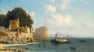 Coastline Near Sorrento Oil painting by Alexei Petrovich Bogoliubov
