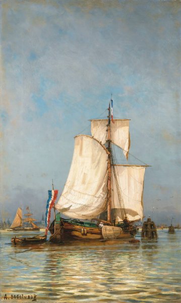 Naples by Alexei Petrovich Bogoliubov - Hand-Painted Oil Painting Reproduction