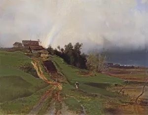 Rainbow by Alexei Savrasov Oil Painting
