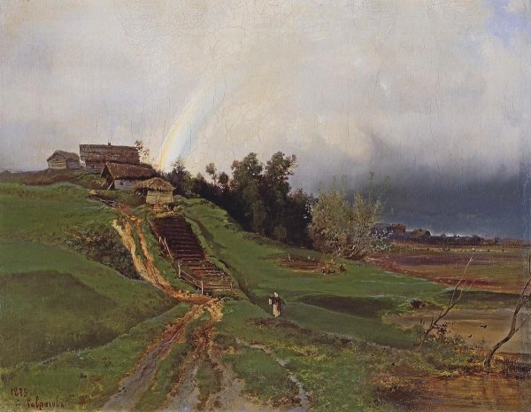 Rainbow by Alexei Savrasov - Hand-Painted Oil Painting Reproduction