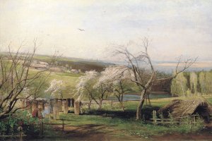 Rustic View by Alexei Savrasov Oil Painting