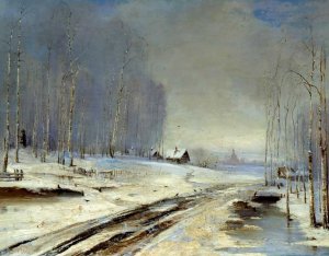 Sea of Mud by Alexei Savrasov Oil Painting