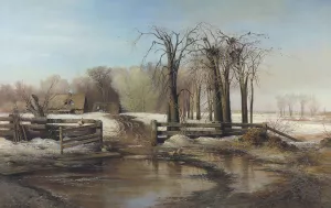 Spring Day by Alexei Savrasov - Oil Painting Reproduction