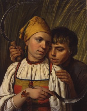 Reapers by Alexei Venetsianov Oil Painting