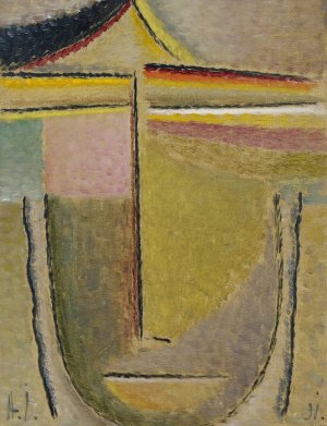 Abstract Head, Apollo by Alexej Von Jawlensky Oil Painting