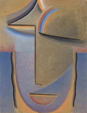 Abstract Head, Evening by Alexej Von Jawlensky Oil Painting