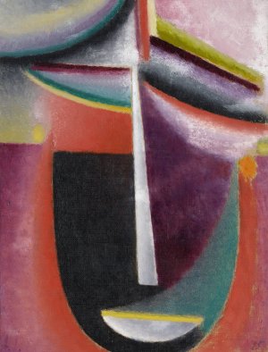 Abstract Head, Mysterium by Alexej Von Jawlensky Oil Painting