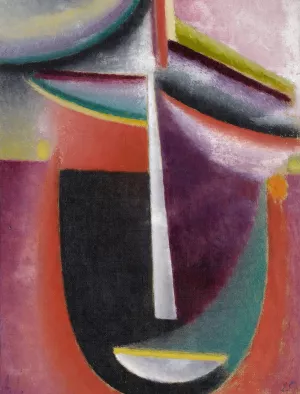 Abstract Head, Mysterium by Alexej Von Jawlensky Oil Painting