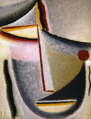 Abstract Head by Alexej Von Jawlensky Oil Painting