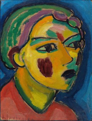 Dichterin by Alexej Von Jawlensky Oil Painting