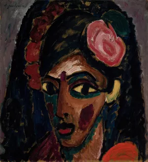 Egyptian Girl by Alexej Von Jawlensky Oil Painting