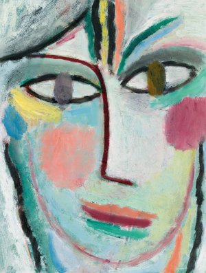 Head Of A Woman, Femina by Alexej Von Jawlensky Oil Painting