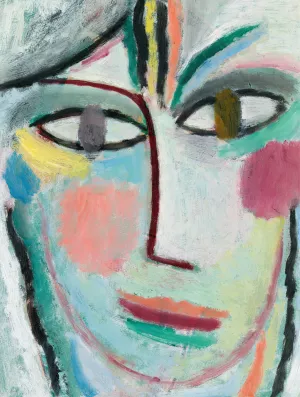 Head Of A Woman, Femina Oil painting by Alexej Von Jawlensky