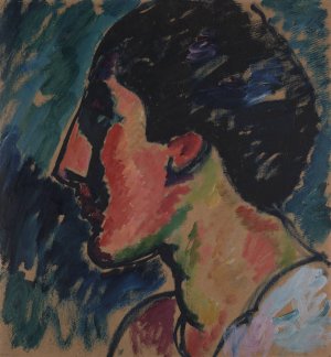 Head by Alexej Von Jawlensky Oil Painting