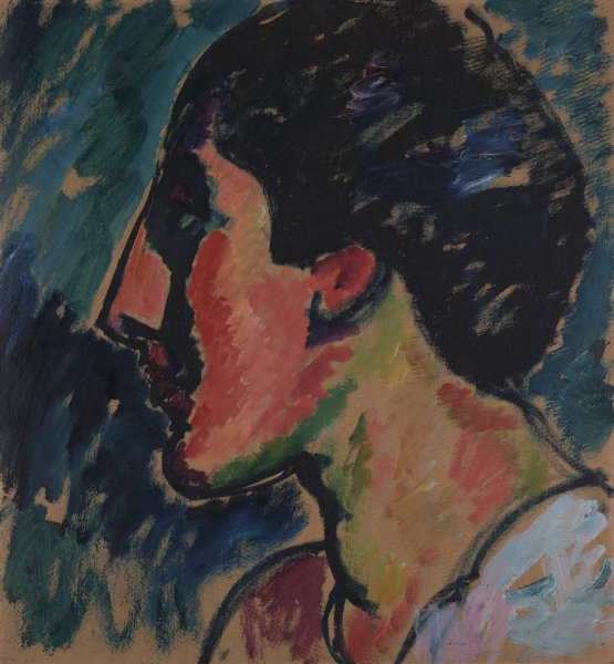 Head  by Alexej Von Jawlensky - Hand-Painted Oil Painting Reproduction