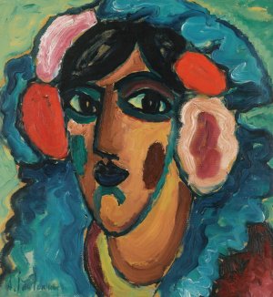 Infantin, Spanierin by Alexej Von Jawlensky Oil Painting
