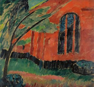 Kirche Im Prerow by Alexej Von Jawlensky Oil Painting