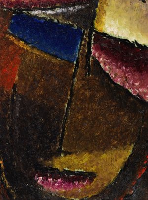 Kleiner Abstrakter Kopf by Alexej Von Jawlensky Oil Painting