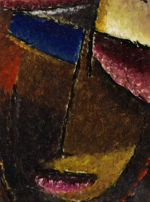 Kleiner Abstrakter Kopf by Alexej Von Jawlensky Oil Painting