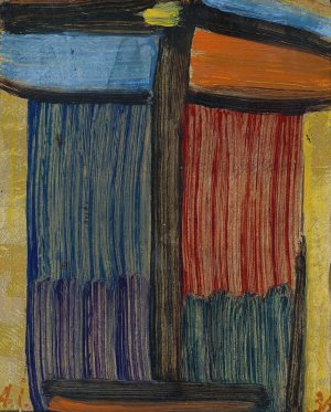 Meditation on a Gold Background by Alexej Von Jawlensky Oil Painting