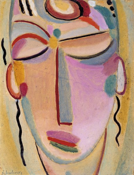 Mystical Head, Meditation  by Alexej Von Jawlensky - Hand-Painted Oil Painting Reproduction
