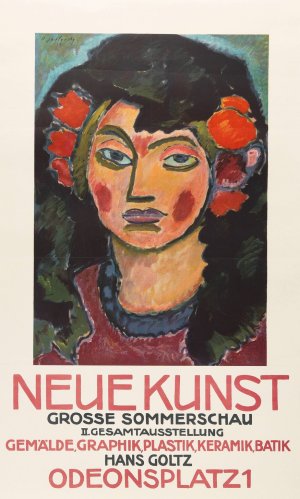 Plakat fur die grose Sommerschau der Galerie Neue Kunst, Munchen by Alexej Von Jawlensky Oil Painting