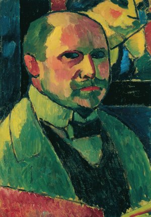 Selbstbildnis Oil painting by Alexej Von Jawlensky