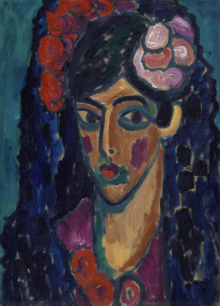 Spaniard  by Alexej Von Jawlensky - Hand-Painted Oil Painting Reproduction