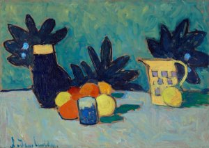 Still Life with Fruit by Alexej Von Jawlensky Oil Painting