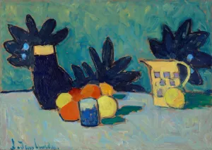 Still Life with Fruit by Alexej Von Jawlensky Oil Painting